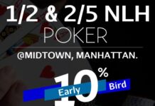 Play 1/2 NLH, 2/5 NLH and Rebuy Poker Tournament