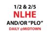 1/2 NLHE and 2/5 NLHE Poker Action Midtown
