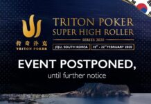 Triton Super High Roller Jeju Series Postponed