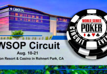 WSOP Circuit Heads To Northern California This August